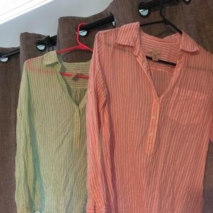 2 Jcrew Beach shirts